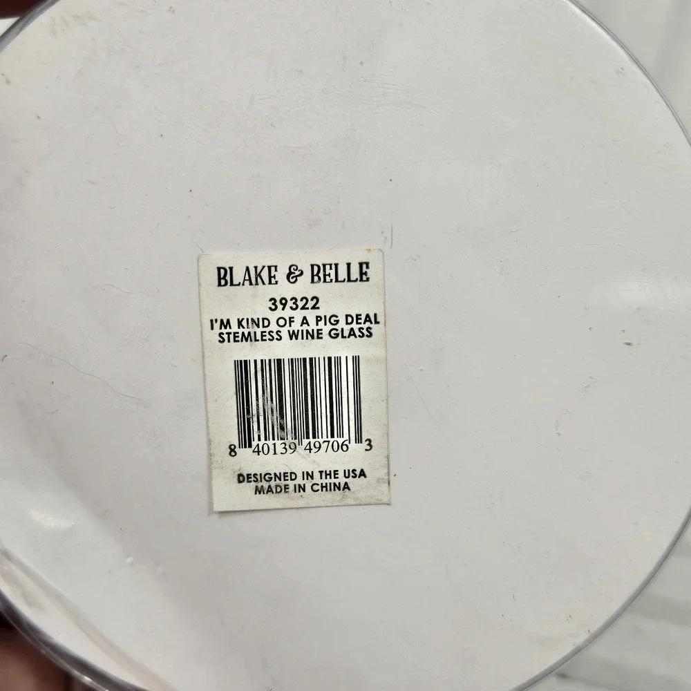 Blake‎ & Belle Stemless Wine glass 